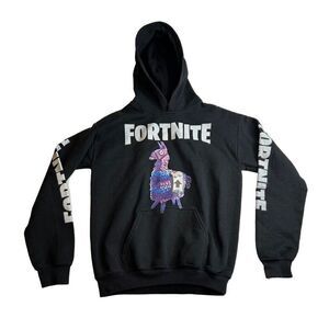 Fortnite Sweatshirt Hoodie Black Size Youth Large Girls Boys Hoodie